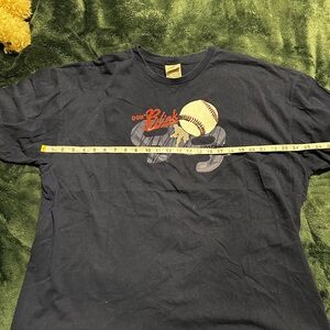 Vintage NIKE Black Graphic Baseball Tee